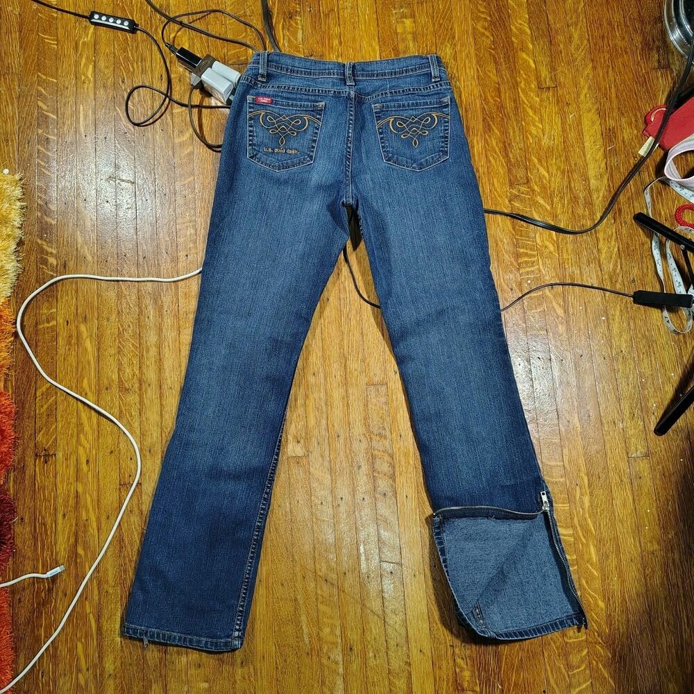 VTG U.S. Polo Assn. Jeans Zip At Ankle Wmns Jeans/T109